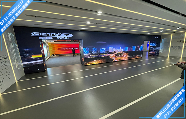 長沙某單位展廳門型LED顯示屏